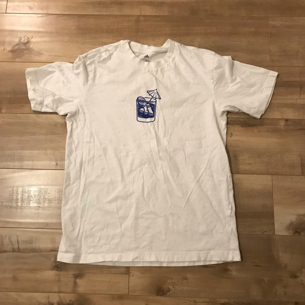 White Adidas Graphic Tee